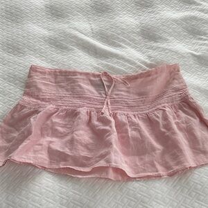 Authentic Juicy Couture Pink Linen Mini Skirt
Size M